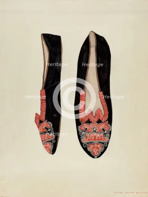 Dancing Slipper, 1935/1942. Creator: Ann Gene Buckley.