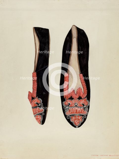 Dancing Slipper, 1935/1942. Creator: Ann Gene Buckley.