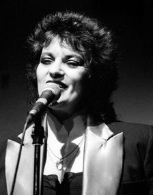 Dana Gillespie, Barry Cryer Centre, Carshalton, 1991. Artist: Brian O'Connor