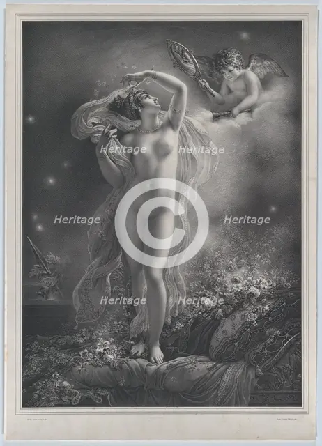 Danaë, 1824. Creator: Hyacinthe-Louis-Victor-Jean-Baptiste Aubry-Lecomte.
