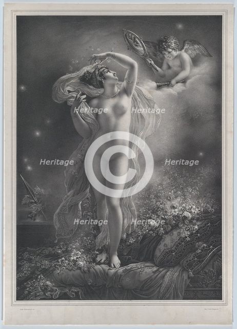 Danaë, 1824. Creator: Hyacinthe-Louis-Victor-Jean-Baptiste Aubry-Lecomte.
