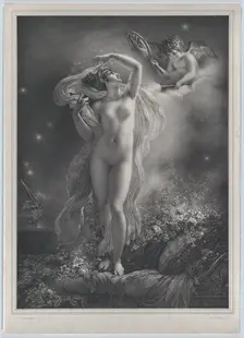 Danaë, 1824. Creator: Hyacinthe-Louis-Victor-Jean-Baptiste Aubry-Lecomte