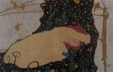 Danaë, 1909. Creator: Egon Schiele