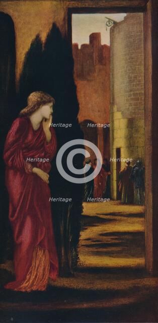 'Danaë and the brazen Tower', 1872. Creator: Sir Edward Coley Burne-Jones.