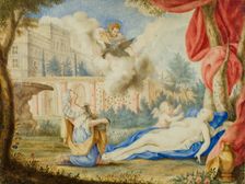 Danae and the Golden Rain, late 17th-early 18th century. Creator: Andreas von Behn