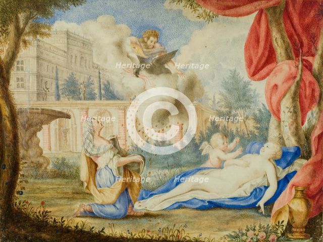 Danae and the Golden Rain, late 17th-early 18th century. Creator: Andreas von Behn.