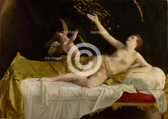 Danaë and the Shower of Gold, 1621-1623. Creator: Orazio Gentileschi.