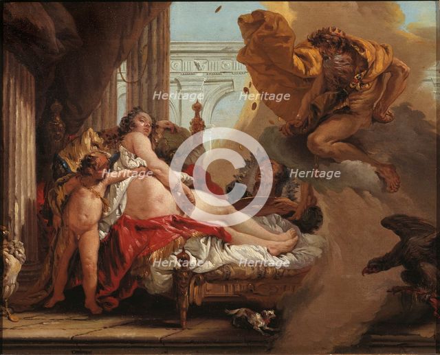 Danaë and the Shower of Gold, 1753. Creator: Jonas Hoffman.