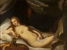 Danaë and the Shower of Gold, c16th century. Creator: Anon