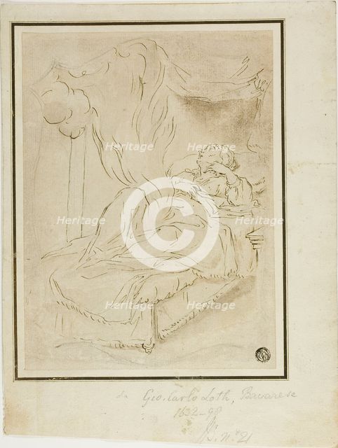 Danae and the Shower of Gold, n.d. Creator: Johann Carl Loth.