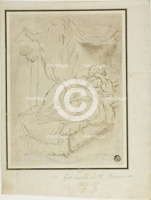 Danae and the Shower of Gold, n.d. Creator: Johann Carl Loth.