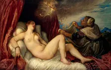 Danae c1554. Artist: Titian