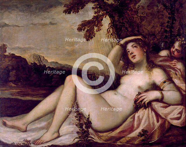 Danae, Mid of 16th cen.. Creator: Schiavone, Andrea (1522-1563).