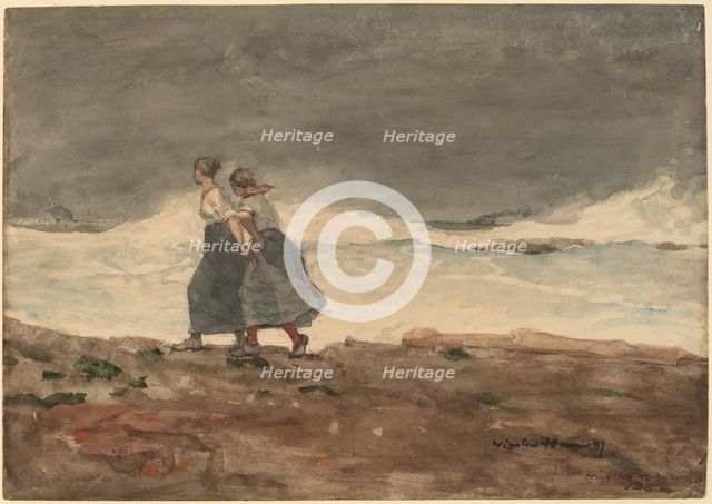 Danger, 1883/1887. Creator: Winslow Homer.