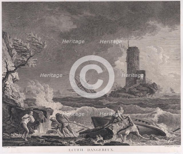 Dangerous Reef, ca. 1760. Creator: Adrian Zingg.