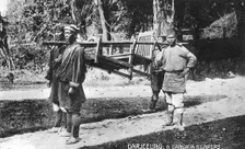 Dandy and Bearers, Darjeeling India, early 20th century