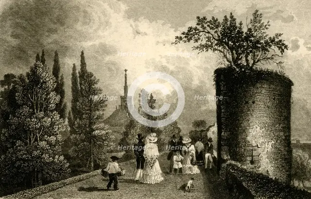 'Danejohn Hill, Canterbury, Kent', 1829.  Creator: James Baylis Allen.