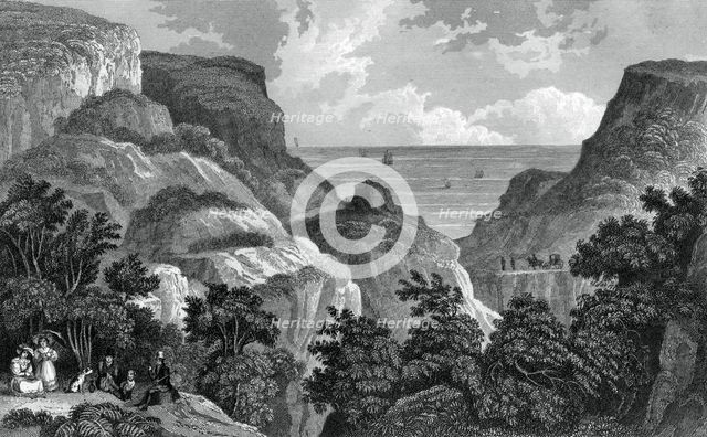 Danes Dyke, c19th century.Artist: J Rogers