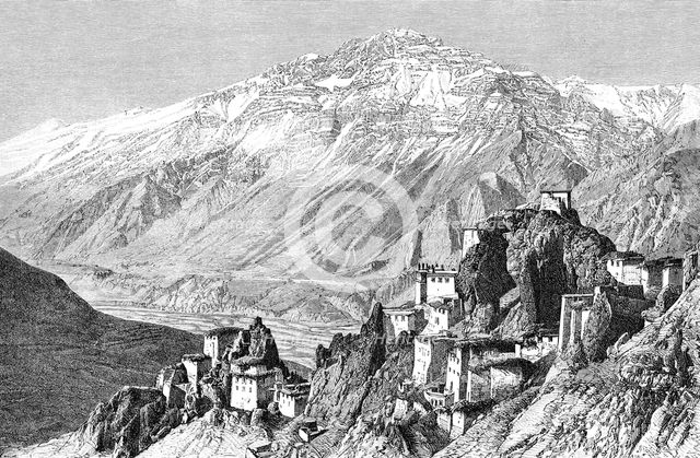 Dankar, Lahul and Spiti, India, 1895.Artist: Armand Kohl
