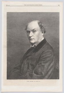 Daniel Maclise, R.A., from "Illustrated London News", May 9, 1868. Creator: Mason Jackson