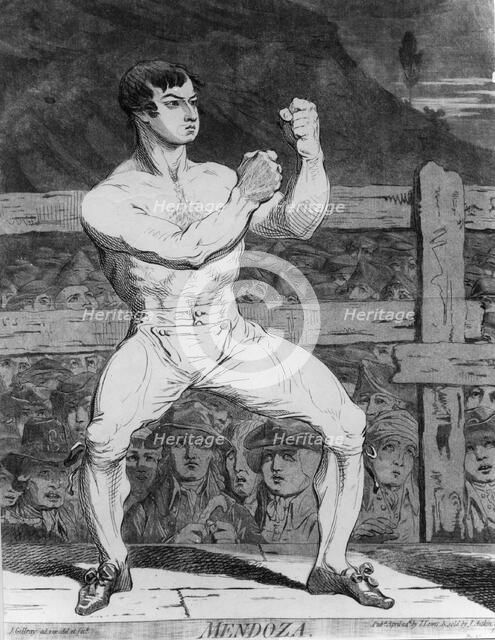 Daniel Mendoza (1764-1836), Jewish boxer. Artist: Unknown
