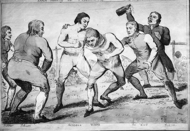 Daniel Mendoza (1764-1836), Jewish boxer. Artist: Unknown