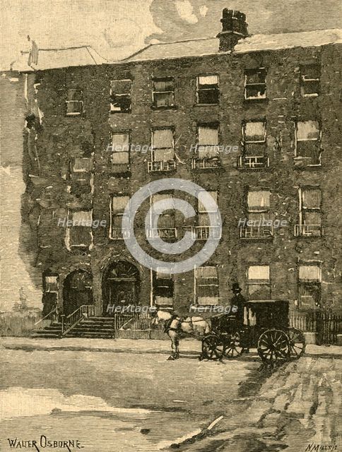 Daniel O'Connell's house in Merrion Square, Dublin, Ireland, c1890. Creator: Walter Frederick Osborne.