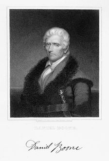 Daniel Boone, American pioneer and hunter, (19th century). Creator: James Barton Longacre