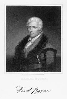 Daniel Boone, American pioneer and hunter, (19th century). Artist: James Barton Longacre