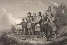 Daniel Boone's First View of Kentucky, 1850. Creator: Alfred Jones