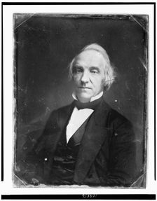 Daniel Dickinson, head-and-shoulders portrait, slightly to the left..., between 1844 and 1860. Creator: Mathew Brady