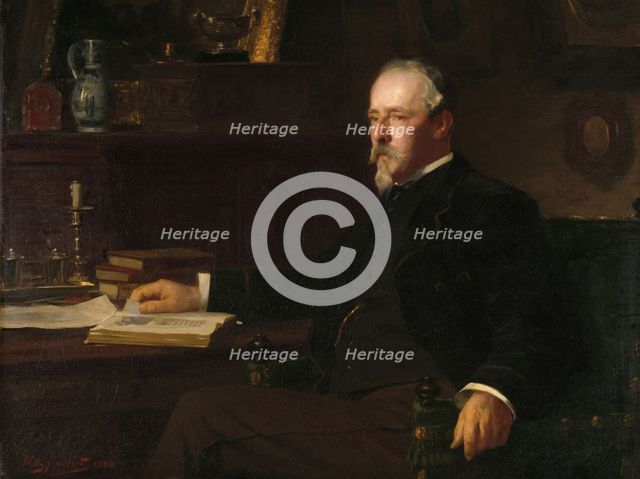 Daniël Franken Dzn (1838-98), banker and art collector, 1888.  Creator: Willy Martens.