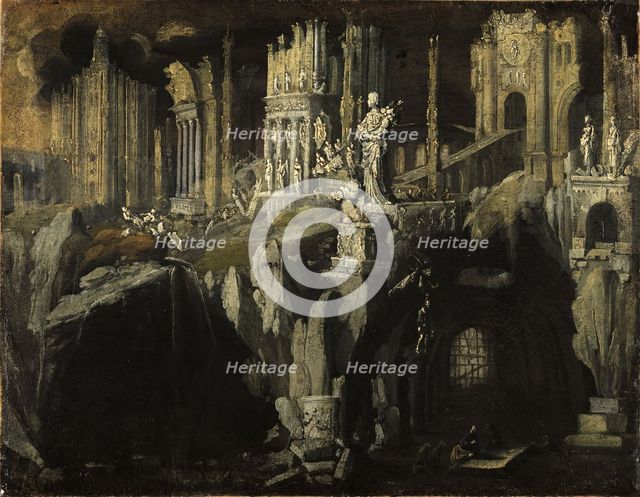 Daniel in the Lion's Den, 1624. Creator: Francois de Nome.