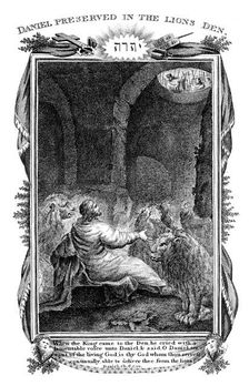 Daniel in the Lions Den, 1804