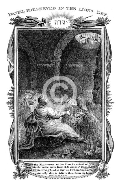 Daniel in the Lions' Den, 1804. Artist: Unknown