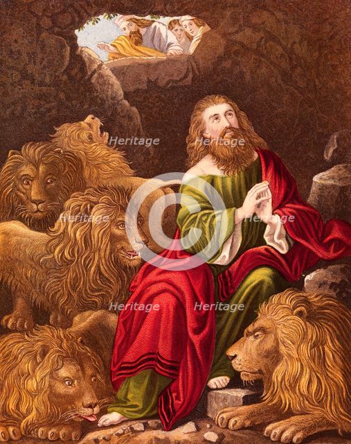 Daniel in the Lions' Den. Artist: Unknown