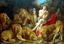 Daniel in the Lion's Den c1615. Artist: Peter Paul Rubens