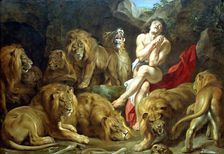 Daniel in the Lion's Den c1615. Artist: Peter Paul Rubens