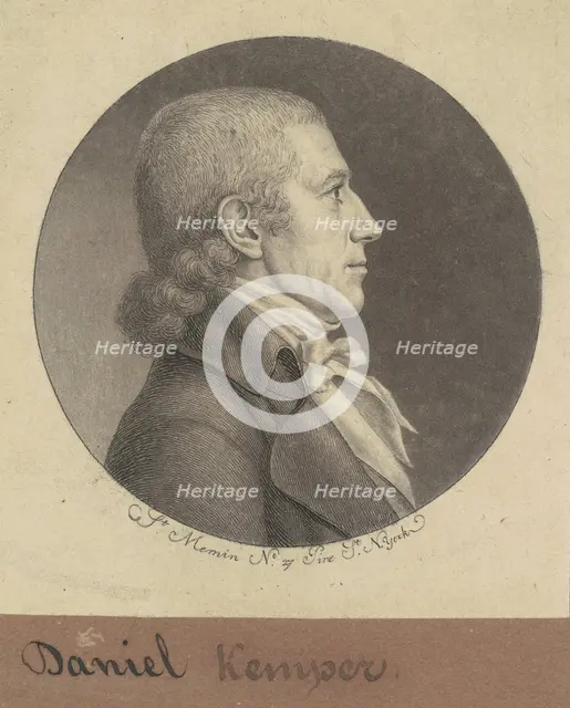 Daniel Kemper, 1797. Creator: Charles Balthazar Julien Févret de Saint-Mémin.