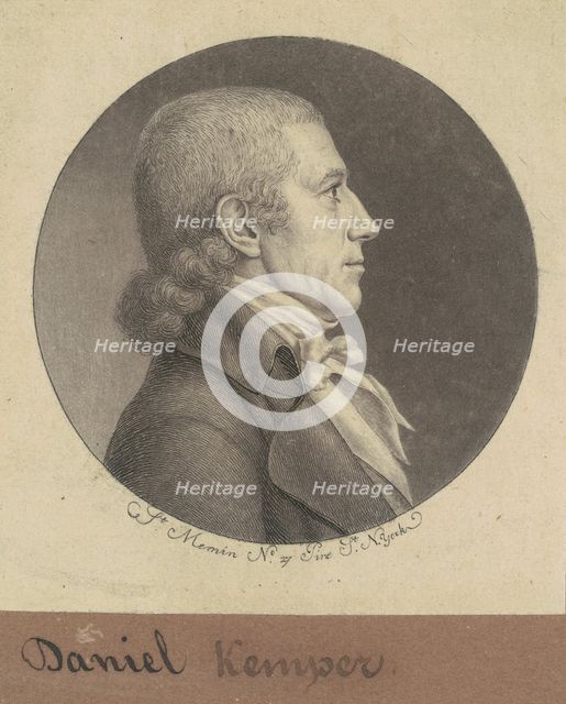 Daniel Kemper, 1797. Creator: Charles Balthazar Julien Févret de Saint-Mémin.