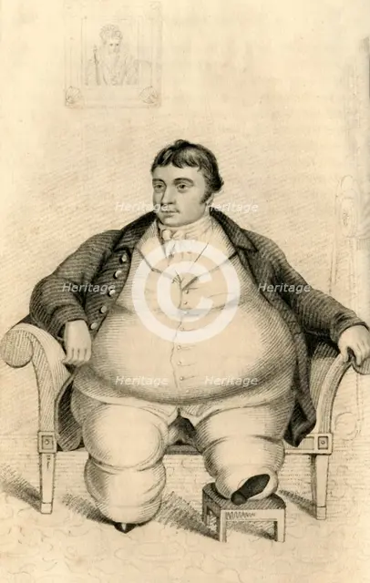 'Daniel Lambert, of Surprising Corpulency', 1821.  Creator: R Cooper.