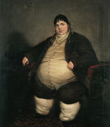 Daniel Lambert, weighing almost forty stone, between 1800 and 1899. Creator: Unknown