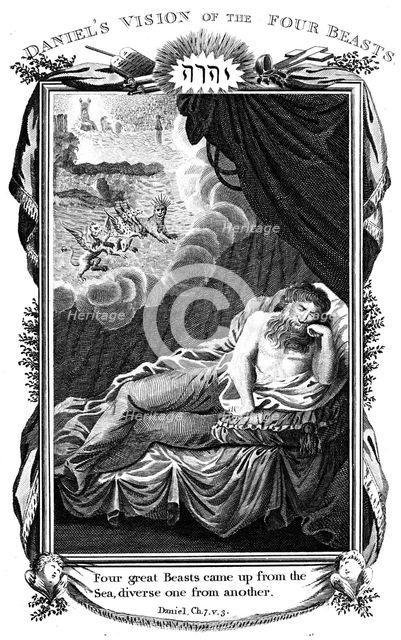 Daniel's vision of the beasts, 1804. Artist: Unknown