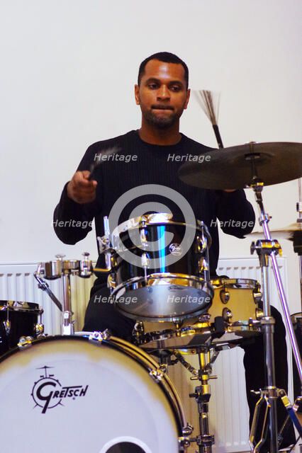 Daniel Smithson, Gary Crosby Sextet, National Jazz Archive, Loughton, Essex, Oct 2023. Creator: Brian O'Connor.