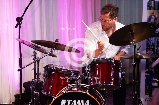 Daniel Sommer, Arild Anderson Trio, Watermill Jazz Club, Dorking, Surrey, June 2026. Creator: Brian O'Connor.
