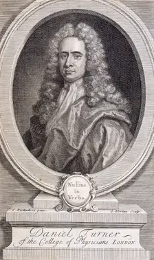 Daniel Turner, MD, LRCP, physician, 1717. Creator: George Vertue