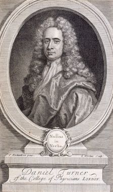 Daniel Turner, MD, LRCP, physician, 1717. Creator: George Vertue