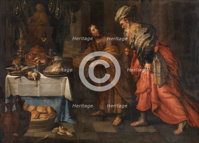 Daniel Unmasks the Priest of Baal. Creator: Theodor van Loon.