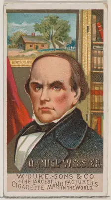 Daniel Webster, from the series Great Americans (N76) for Duke brand cigarettes, 1888., 1888. Creator: Unknown
