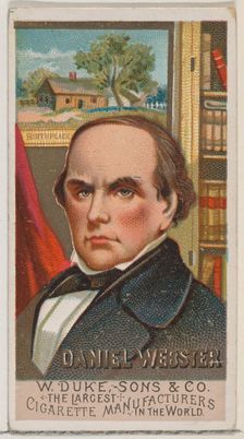 Daniel Webster, from the series Great Americans (N76) for Duke brand cigarettes, 1888., 1888. Creator: Unknown